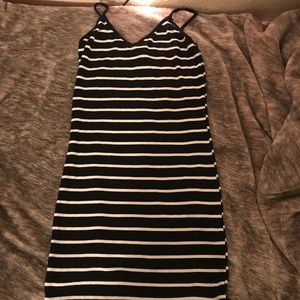 Black & White Striped Dress
